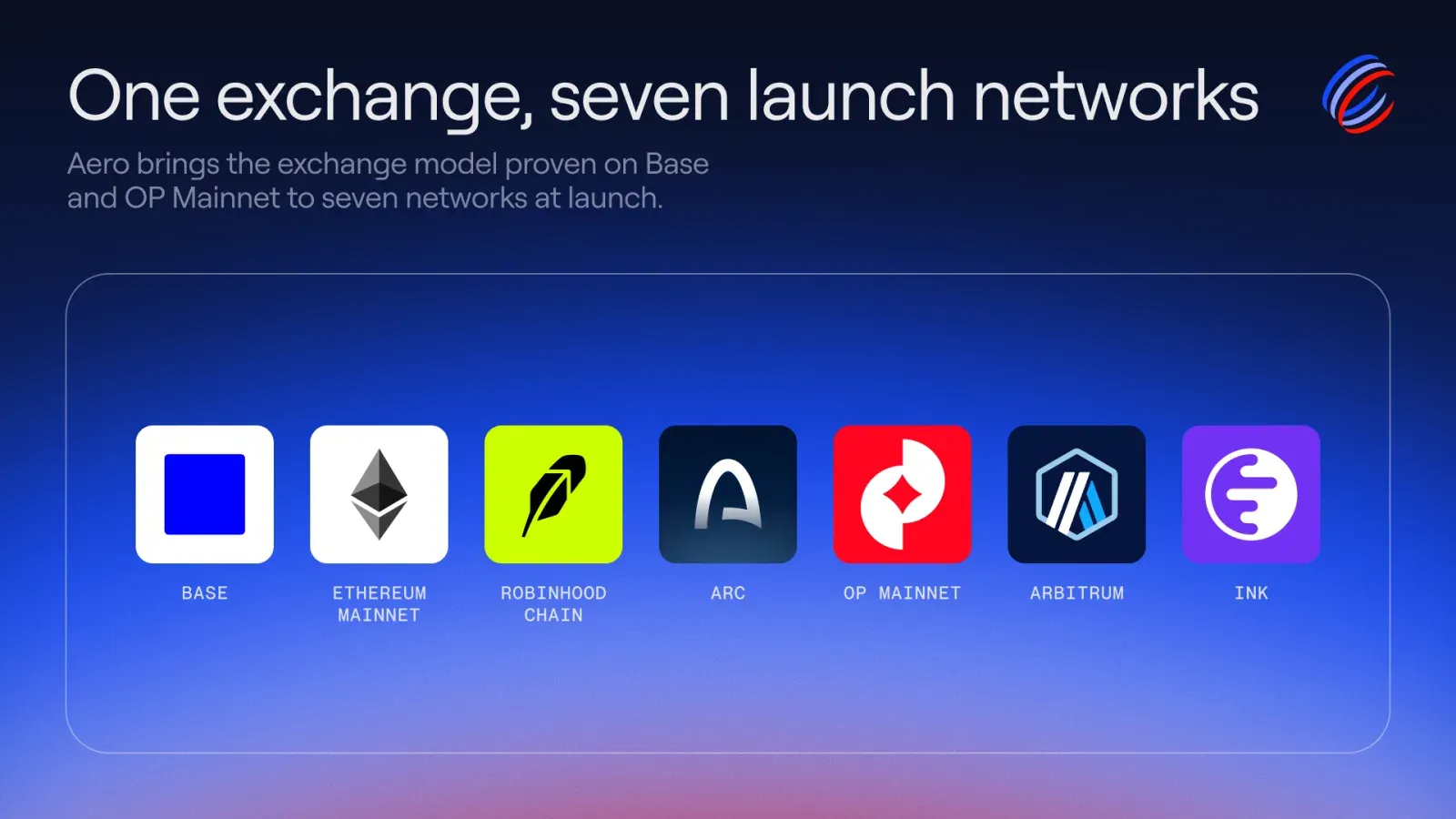 One exchange, seven launch networks